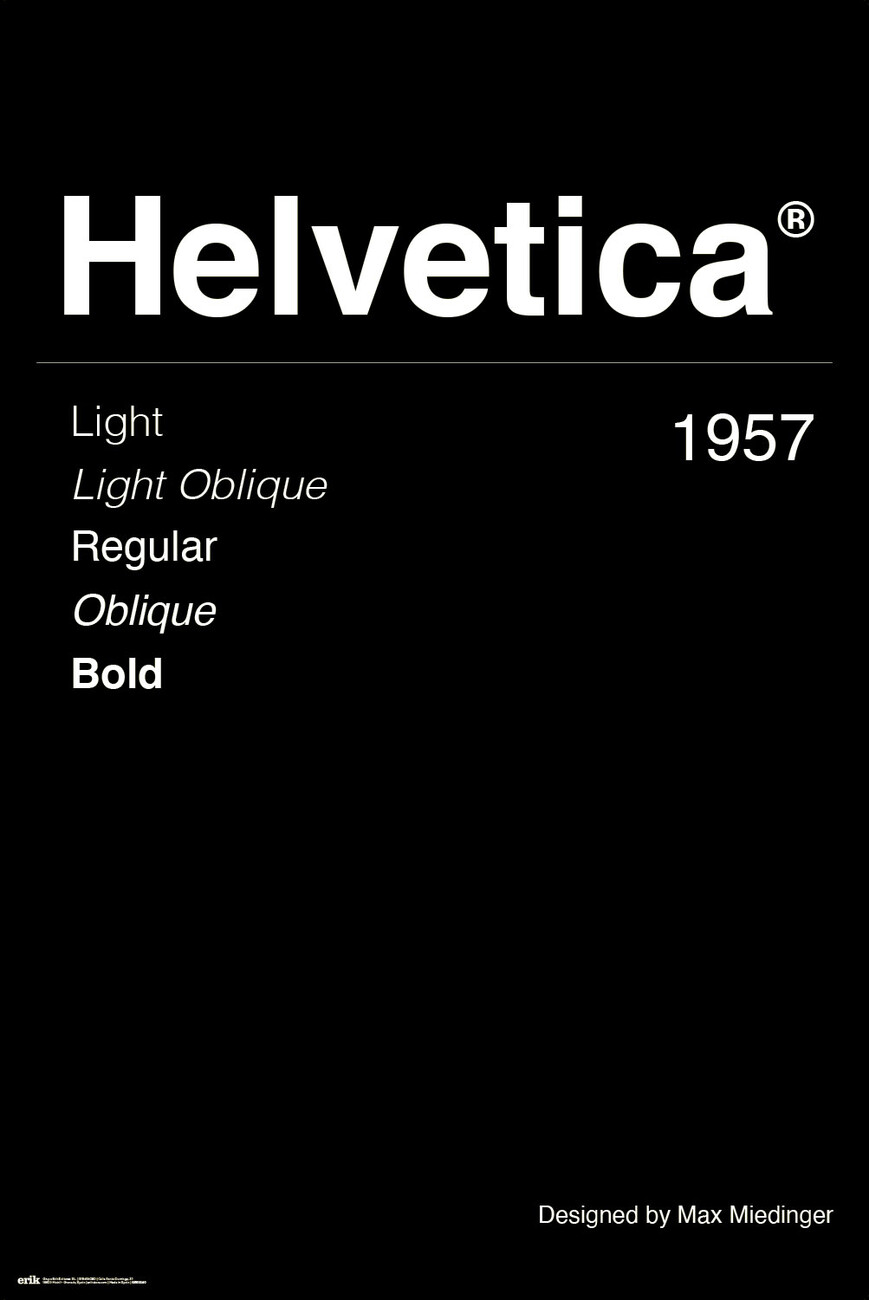 Een afbeelding van het lettertype Helvetica